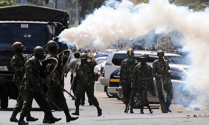 How do you protect yourself after tear gas exposure? [X.com]
