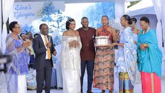 National Water and Sewerage Corporation (NWSC) Managing Director, Eng. Silver Mugisha, and his wife, Katusiime Annet Mugisha, hosted a Kuhingira, or giveaway ceremony, for their daughter Edina Ainomugisha.