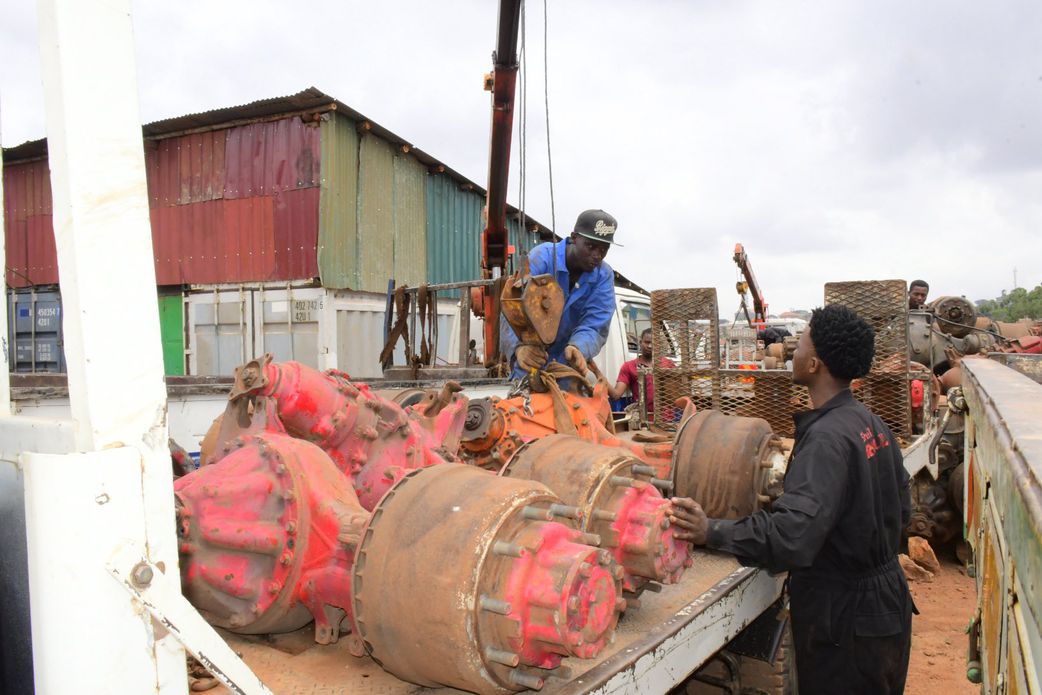 NEMA removed close to 600 lorry differentials and suspension units that had been dumped into the water body