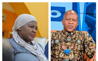 Hajat Hadijah Namyalo and Frank Gashumba