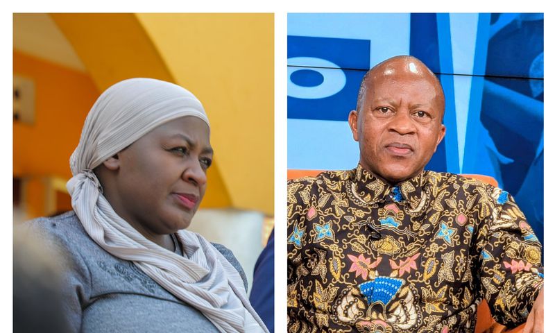 Hajat Hadijah Namyalo and Frank Gashumba