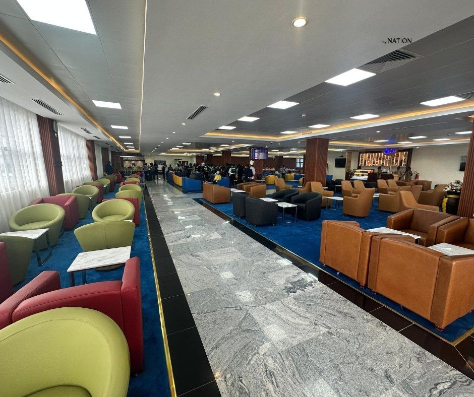 The new lounge at Entebbe Airport