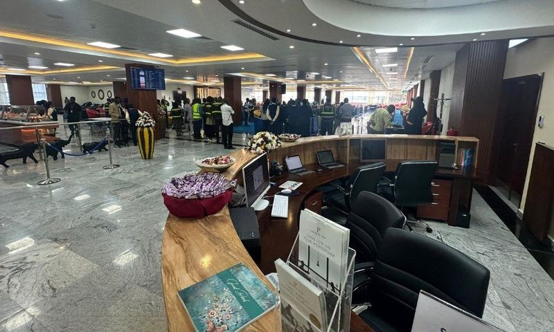 The new lounge at Entebbe Airport