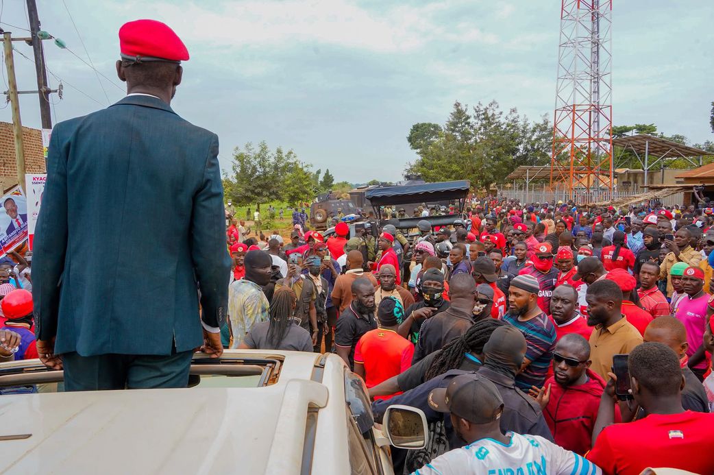 Bobi Wine was blocked from access Iganga Municipality on Friday