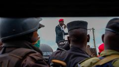 Bobi Wine was blocked from access Iganga Municipality on Friday