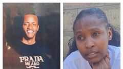 Pamela Mutesi (R) was arrested over teh deat of her boyfriend Frank Akankwasa Jr