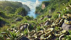 This is an island in Brazil infested with thousands of deadly snakes