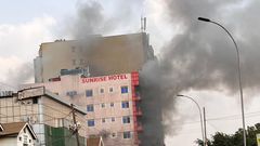 Fire guts Sunrise Hotel in Kampala, several feared dead