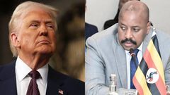 President Trump and Gen Kainerugaba