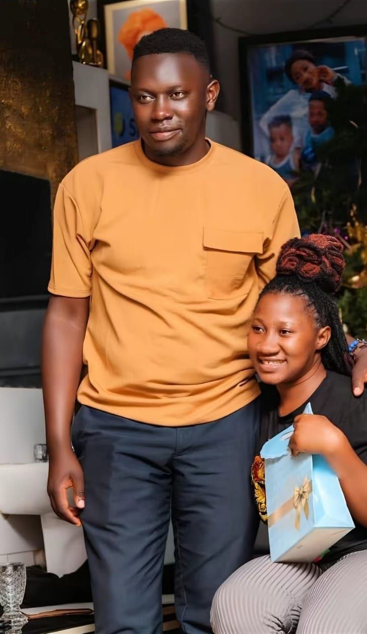 Chosen Becky with her man, Abdul Khadir Ssekajja