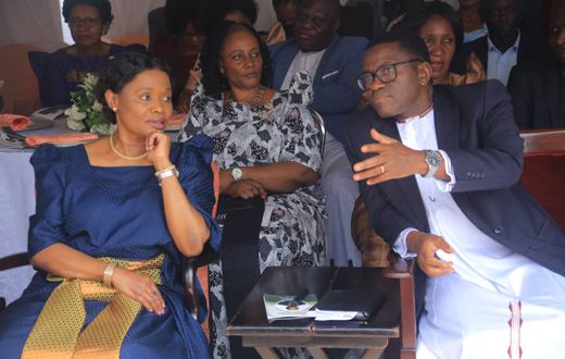 Charles Peter Mayiga with HRH Nnabagereka Sylvia Nagginda