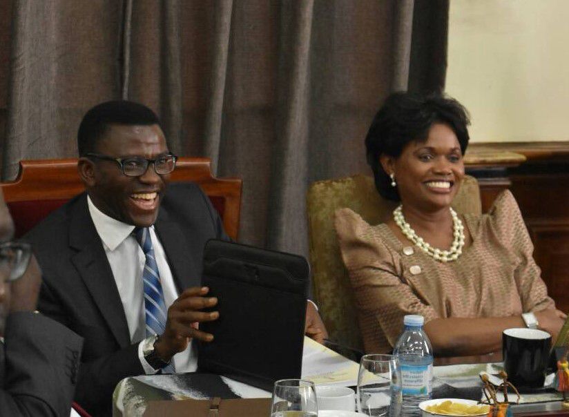 Charles Peter Mayiga with HRH Nnabagereka Sylvia Nagginda
