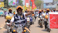 SO UG SO 60 campaign 60 boda boda procession