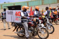 SO UG SO 60 campaign 60 boda boda procession