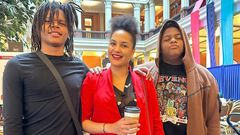 Daniella Atim with her sons