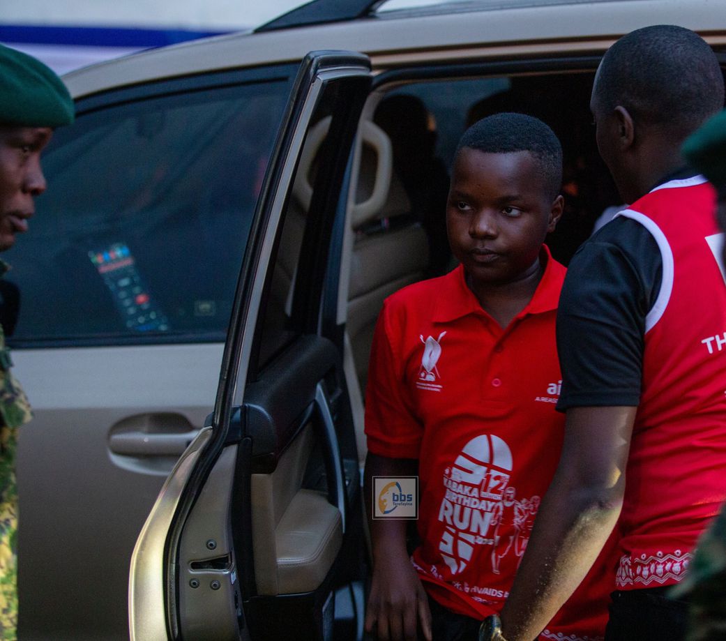 Prince Richard Ssemakokiro arriving for the marathon