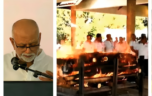 Sudhir Ruparelia paid glowing tribute to his son Rajiv at his cremation