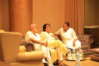 Speaker Anita Among with the bereaved family