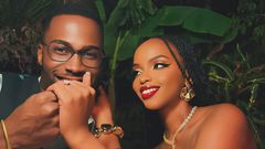 Baby Gloria with her fiance