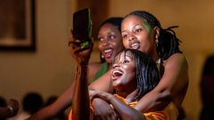 Ladies taking a selfie. Image credit: All Events Kampala.