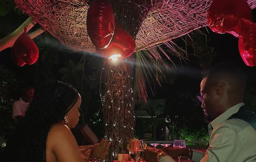 Baby Gloria with her fiance