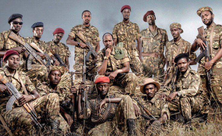 Arnold Mubangizi with the 27 Guns cast
