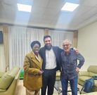Kadaga posing alongside Democratic frontrunner for New York mayor, Assemblyman Zohran Mamdani