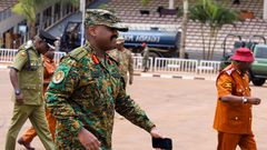 Gen Muhoozi Kainerugaba at Kololo