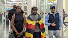 Nasty C, touched down at Entebbe International Airport (EBB) this morning