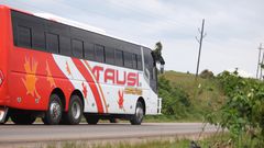 Minister Katumba among others announced the suspension of return bus trips for vehicles travelling beyond 300 kilometres