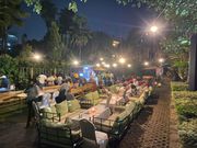 The Christmas Tree Lighting event featured various activities, including music performances by Janzi Band and barbecues.