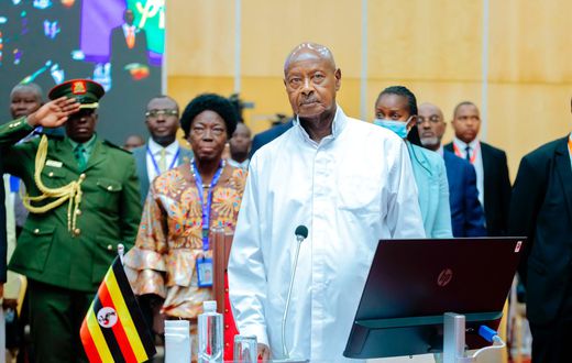 President Yoweri Museveni attending the summit
