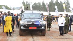 President Yoweri Museveni at the Women's Day celebrations in Kyankwanzi