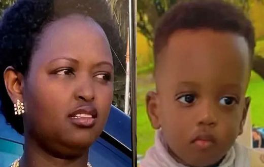 Mutesi and her deceased son