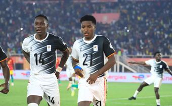 Goal scorers Reagan Mpande  and Allan Okello