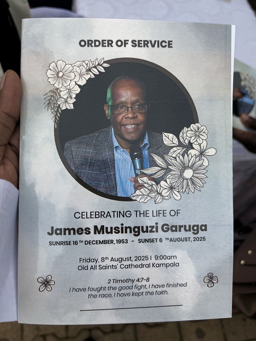 James Musinguzi Garuga funeral service