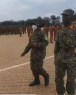 The unidentified officer went viral, imitating the Commander in Chief at a military parade rehearsal.