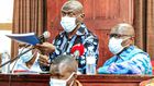 Dr Kizza Besigye addressing court on Tuesday (Daily Monitor photo)