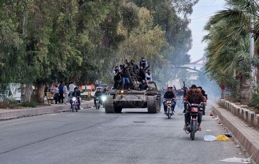 Rebels entering Syrian capital Damascus