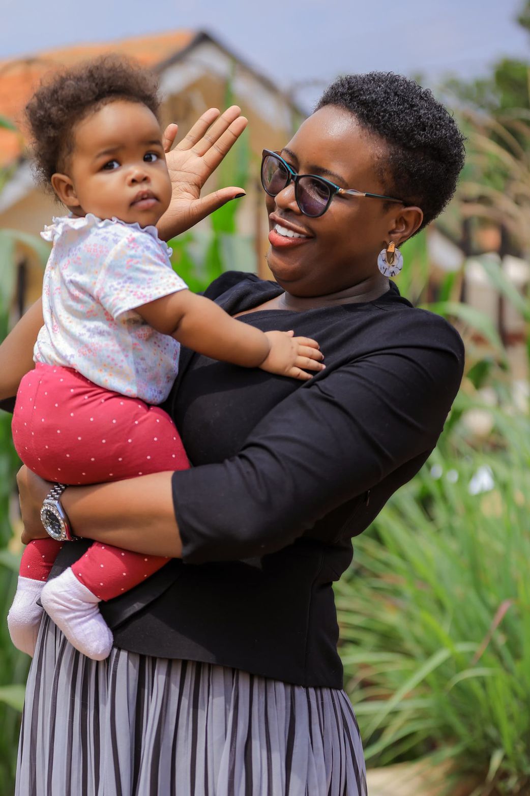 Doreen Nyanjura with her baby