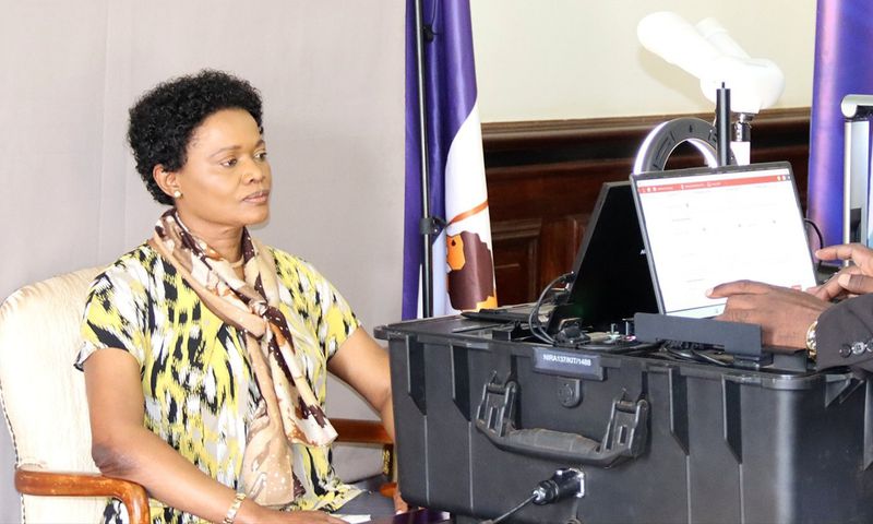 Queen of Buganda registering for National ID