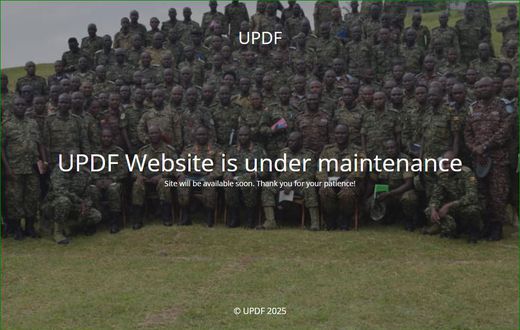 UPDF's website is down
