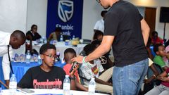 One of the facilitators interacting with some of the attendees