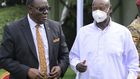 Chris Rwakasisi with President Yoweri Museveni
