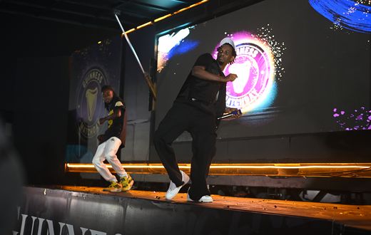 Mun G performing at the event