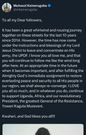 Muhoozi's last post