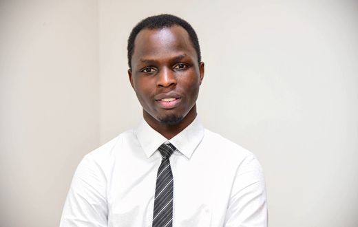 Enock Joe Mubirul, a top-performing student in the sciences at the 75th Graduation Ceremony from the College of Natural Sciences (CoNAS)