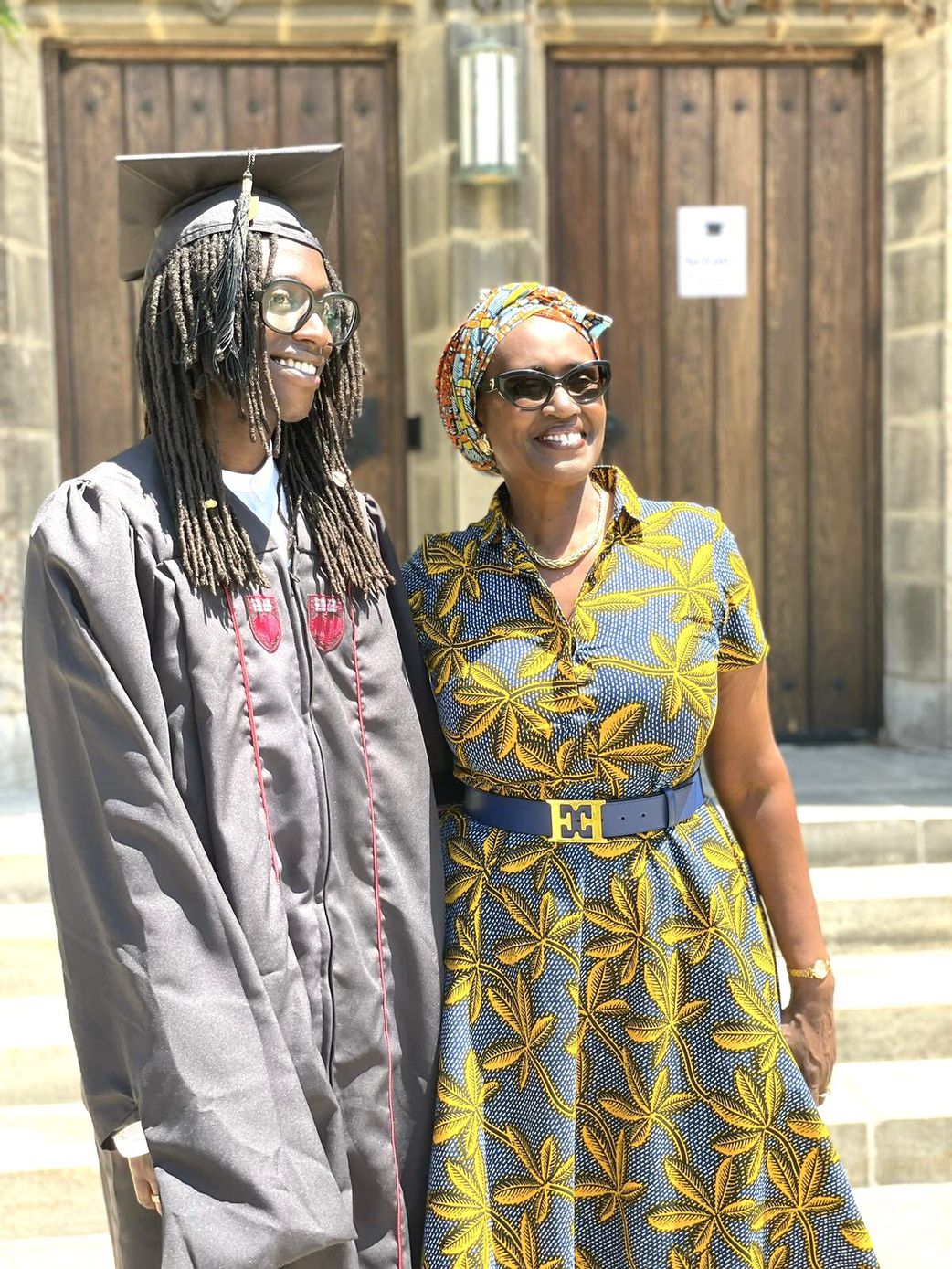 Winnie Byanyima with her son Anselm Besigye. 