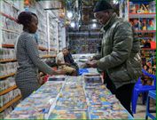 A movie shop in Kampala