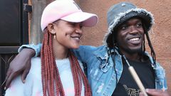 Kid Dee with his lover Sheena Bella